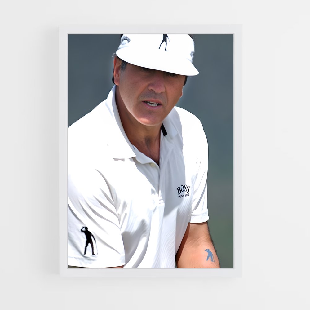 Poster Seve ballesteros raquette – affiche Golf (vue 3)